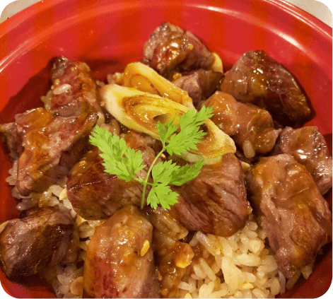 サイコロステーキ丼 ￥1,580